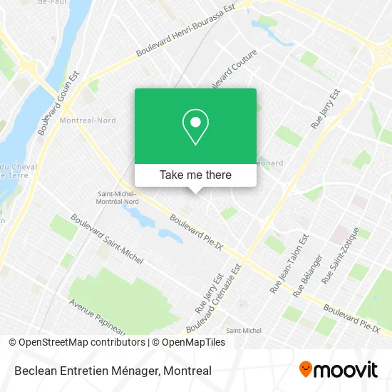 Beclean Entretien Ménager map