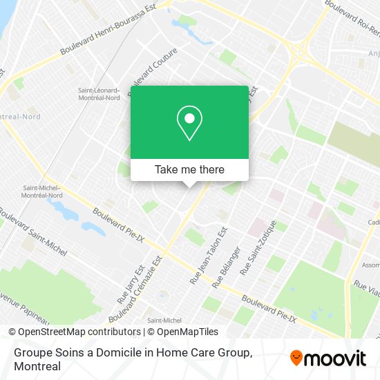 Groupe Soins a Domicile in Home Care Group map