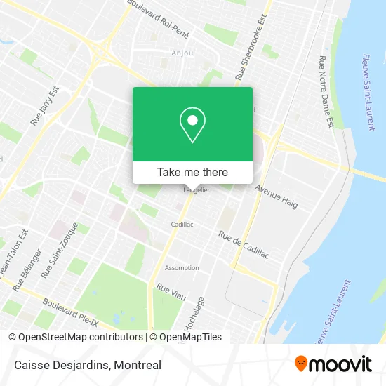Caisse Desjardins map