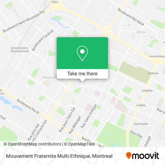Mouvement Fraternite Multi-Ethnique map