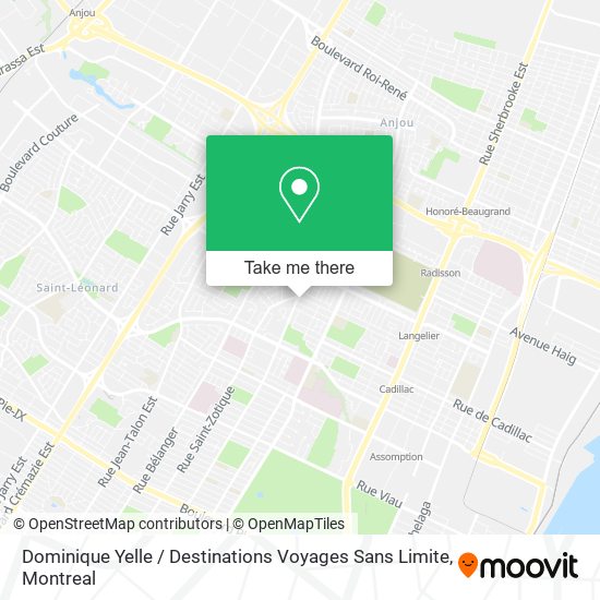 Dominique Yelle / Destinations Voyages Sans Limite map