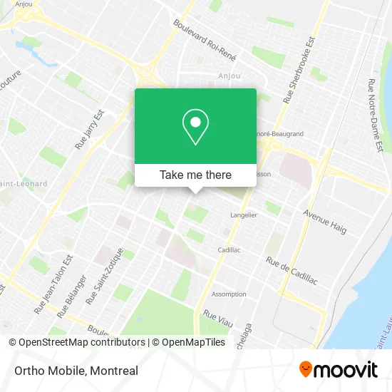 Ortho Mobile map