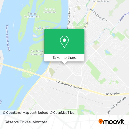 Réserve Privée map