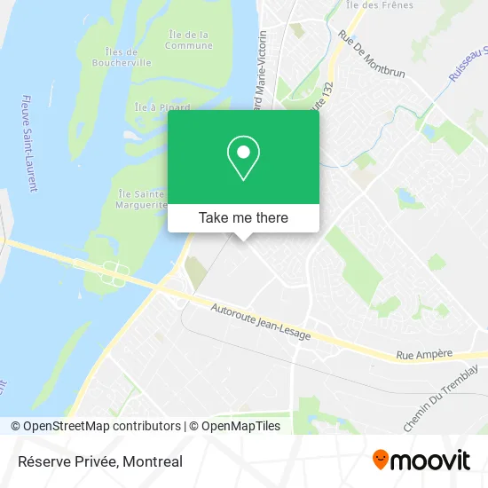 Réserve Privée map