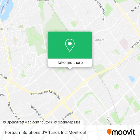 Fortsum Solutions d'Affaires Inc map