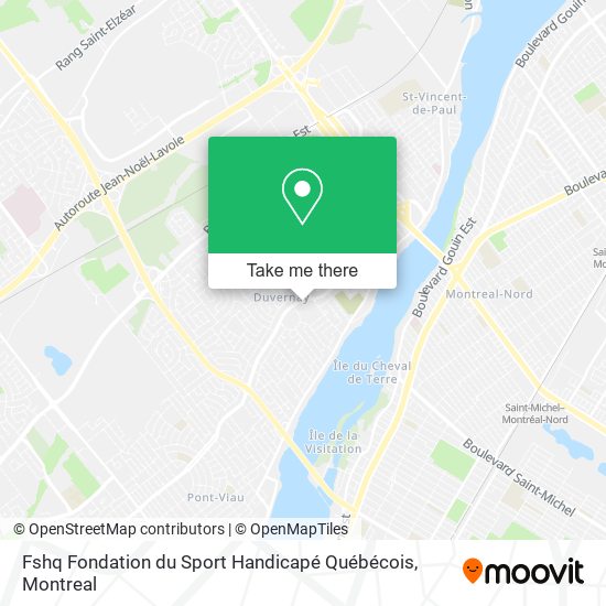Fshq Fondation du Sport Handicapé Québécois map