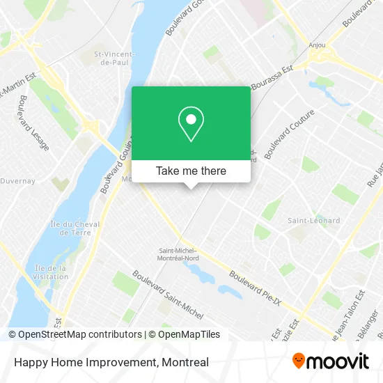 Happy Home Improvement map