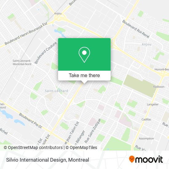 Silvio International Design map