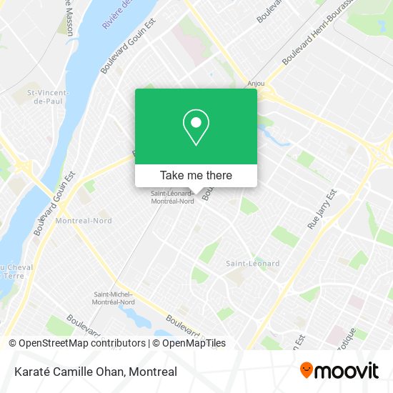 Karaté Camille Ohan map