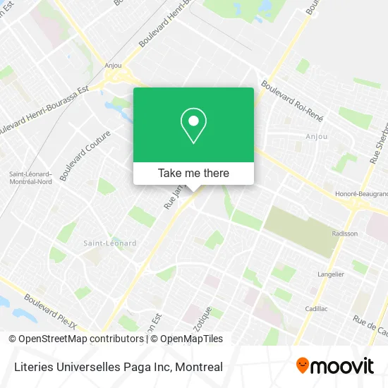 Literies Universelles Paga Inc map