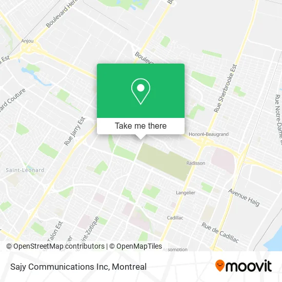 Sajy Communications Inc map