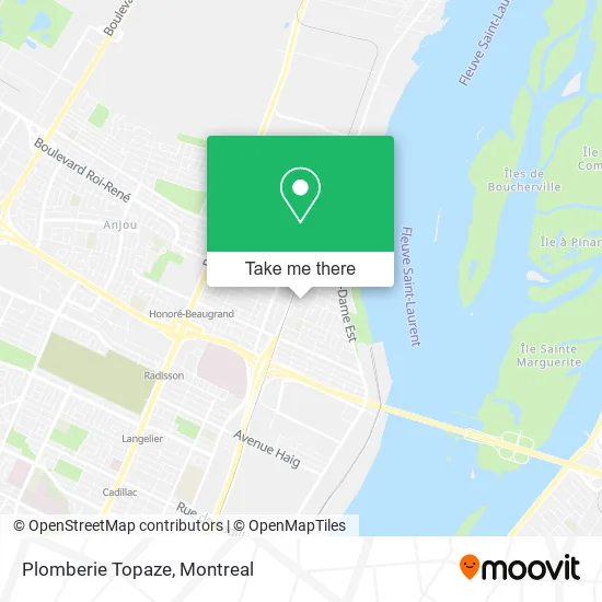 Plomberie Topaze map