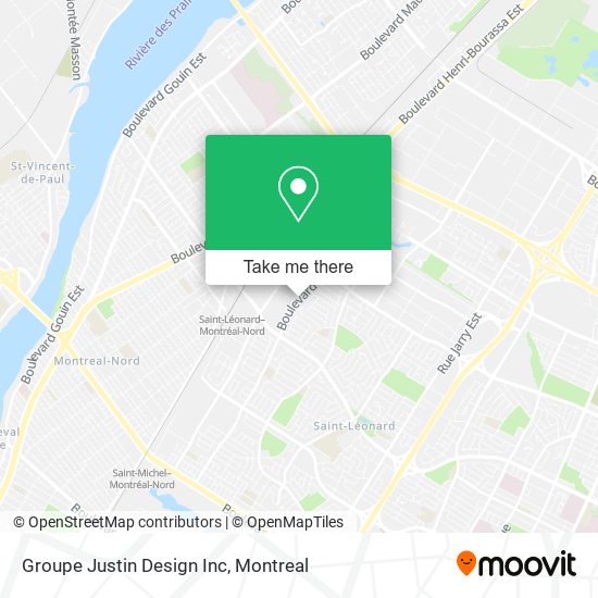 Groupe Justin Design Inc map