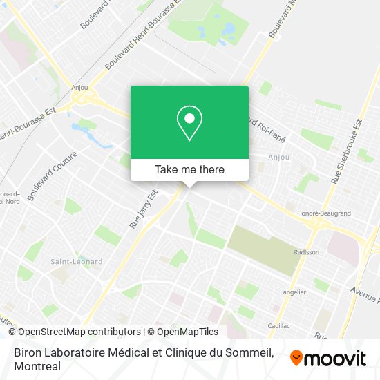 Biron Laboratoire Médical et Clinique du Sommeil map