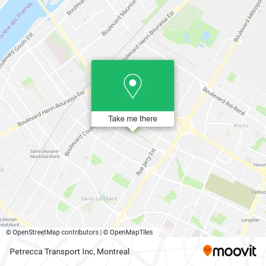 Petrecca Transport Inc map