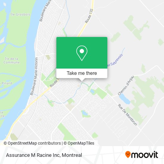 Assurance M Racine Inc map