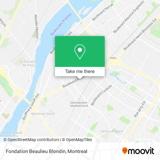 Fondation Beaulieu Blondin map