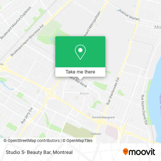 Studio S- Beauty Bar map