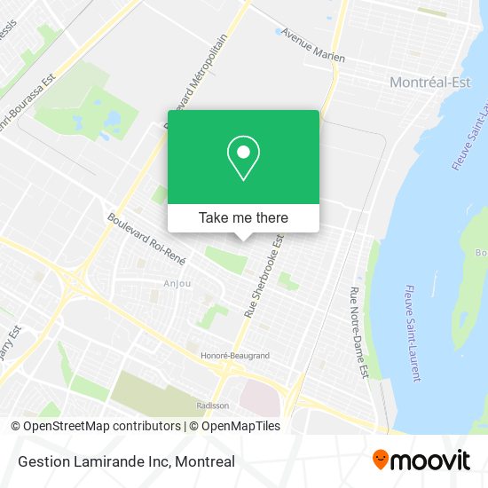 Gestion Lamirande Inc map