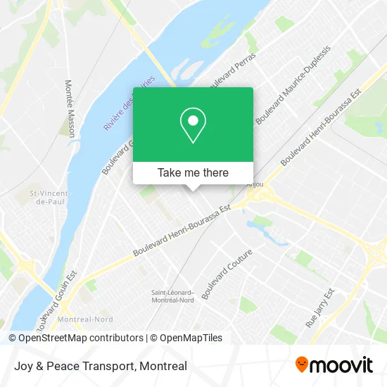 Joy & Peace Transport map