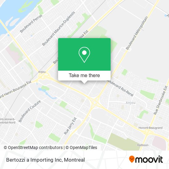Bertozzi a Importing Inc map