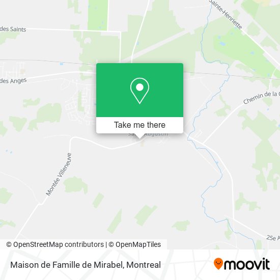 Maison de Famille de Mirabel map