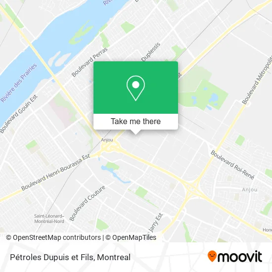 Pétroles Dupuis et Fils map