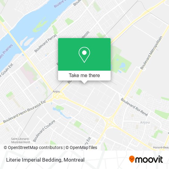Literie Imperial Bedding map