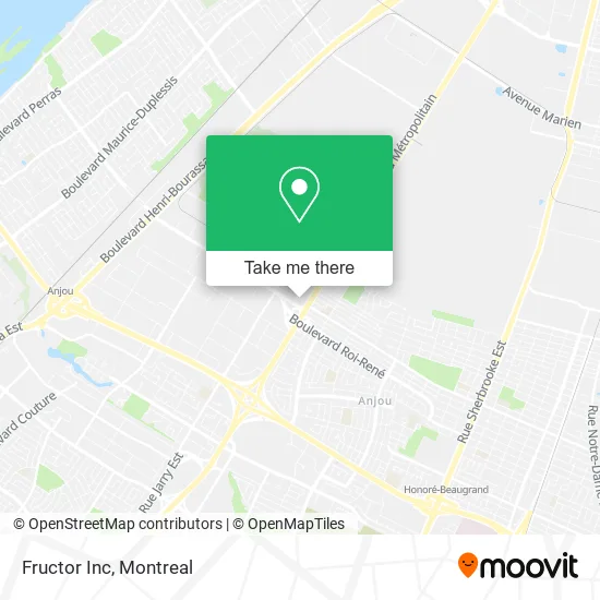 Fructor Inc map