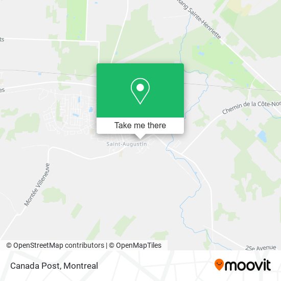 Canada Post map