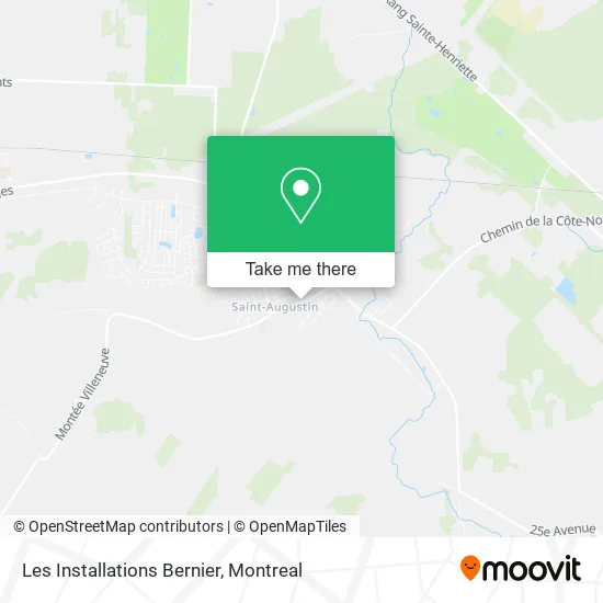 Les Installations Bernier map