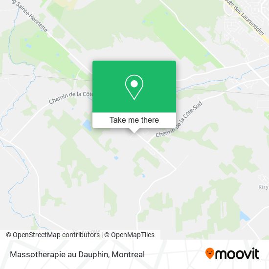 Massotherapie au Dauphin map