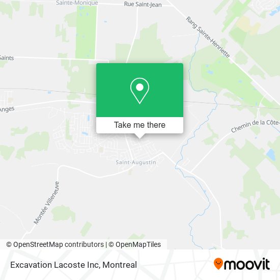 Excavation Lacoste Inc map