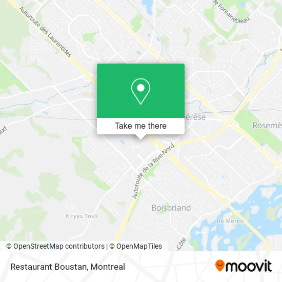 Restaurant Boustan map