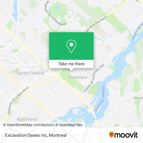 Excavation Daneo Inc map