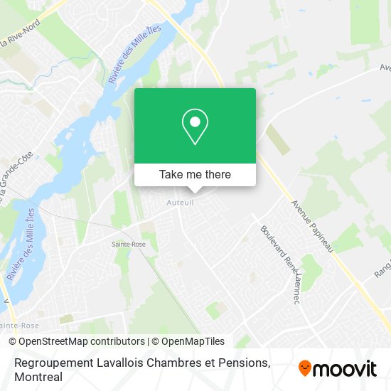 Regroupement Lavallois Chambres et Pensions map