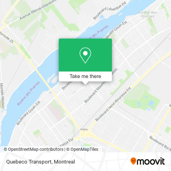 Quebeco Transport map