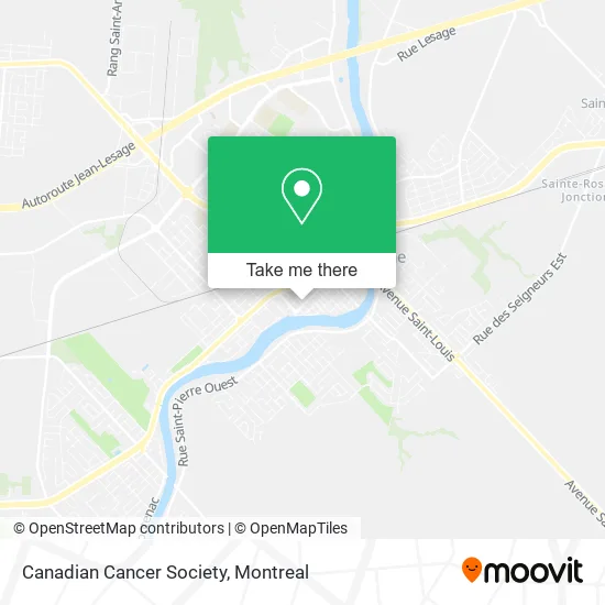 Canadian Cancer Society map