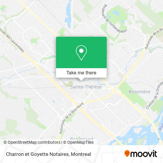 Charron et Goyette Notaires map