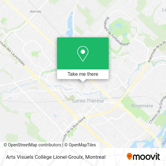 Arts Visuels Collège Lionel-Groulx map