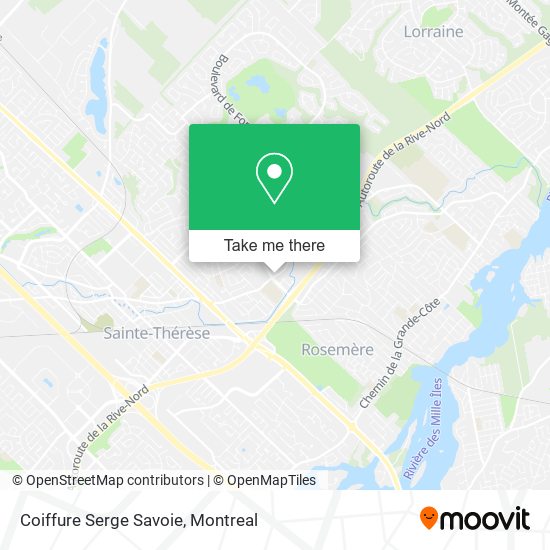 Coiffure Serge Savoie map