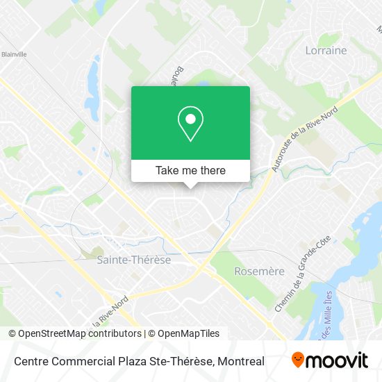 Centre Commercial Plaza Ste-Thérèse map