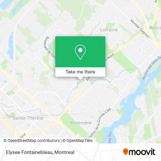 Elysee Fontainebleau map