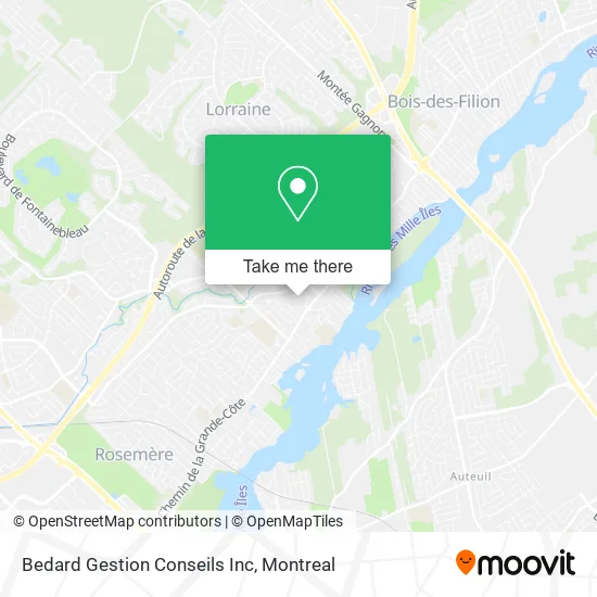 Bedard Gestion Conseils Inc map