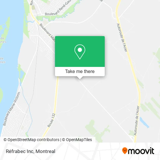 Réfrabec Inc map