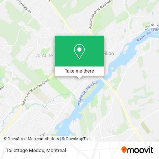 Toilettage Médou map