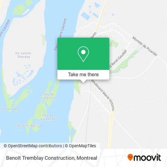 Benoît Tremblay Construction map