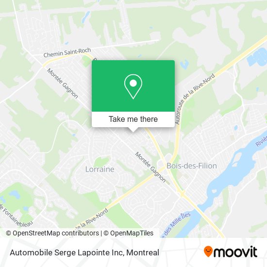 Automobile Serge Lapointe Inc map