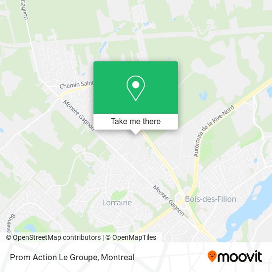 Prom Action Le Groupe map