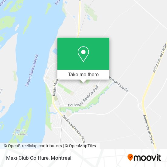 Maxi-Club Coiffure map